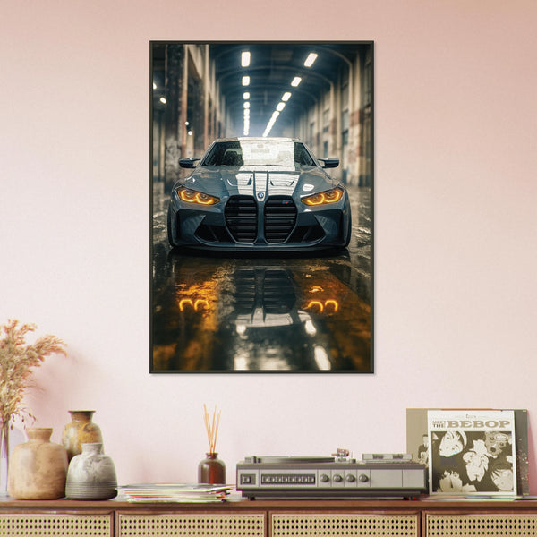 Metal Framed Car Poster – A Perfect Gift with Lasting Style - - Metal Framed Posters