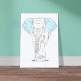 Majestic Elephant - A Symbol of Strength - 50x70 cm 20x28″ - Canvas Prints