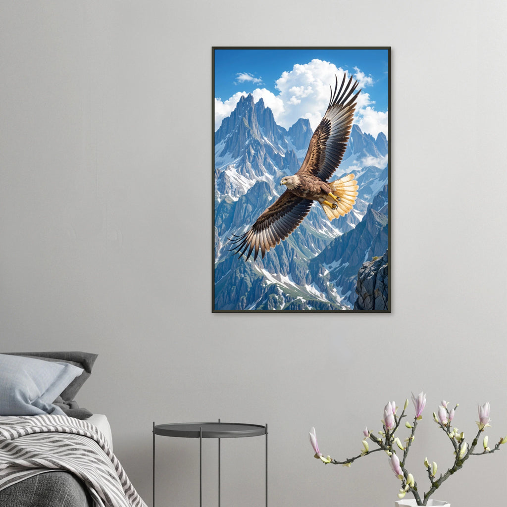 Eagle's Ascent Memory Art - Capture the Spirit - 60x90 cm 24x36″ - Metal Framed Posters