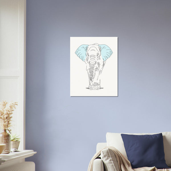 Gentle Giant - Minimalist Elephant Art - - Posters