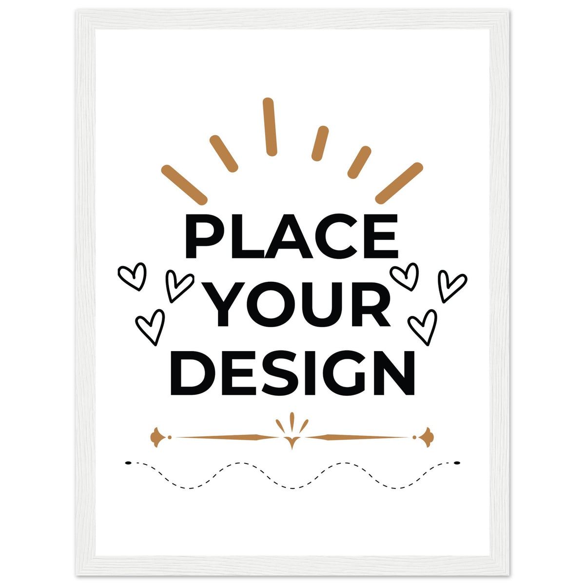 Art on Display - Ready-to-Hang Wooden Framed Customizable Poster - 30x40 cm 12x16″ White frame - Wooden Framed Posters