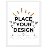 Art on Display - Ready-to-Hang Wooden Framed Customizable Poster - 30x40 cm 12x16″ White frame - Wooden Framed Posters