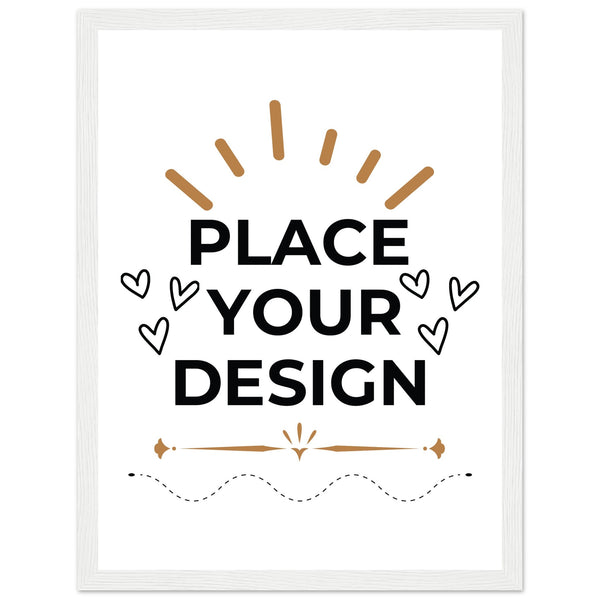 Art on Display - Ready-to-Hang Wooden Framed Customizable Poster - 30x40 cm 12x16″ White frame - Wooden Framed Posters