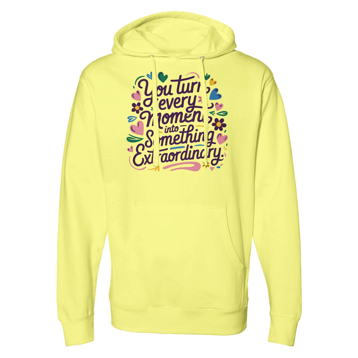 Extraordinary Moments – A Loving Gift by Independent - Light Yellow - Hoodies