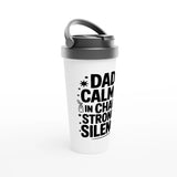 Strong Dad – 15oz Travel Mug Gift - - Mugs