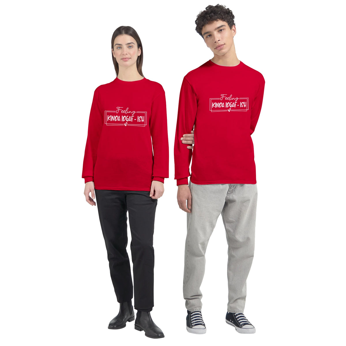 Effortlessly Cool Cotton Longsleeve - Red - Sweatshirts