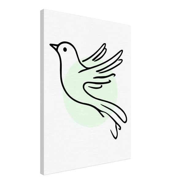 Soaring Grace - Minimalist Bird Canvas Art - 60x80 cm 24x32″ - Canvas Prints