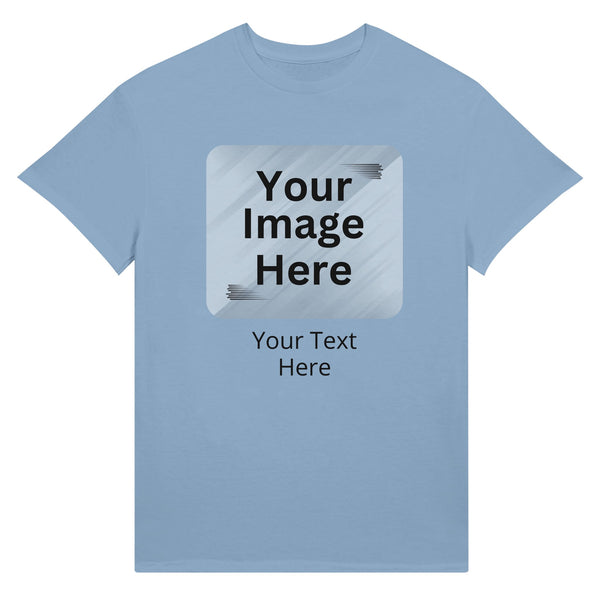 Ultimate Comfort - Unisex Ultra Customizable Cotton Classic Tee - Light Blue - T-shirts