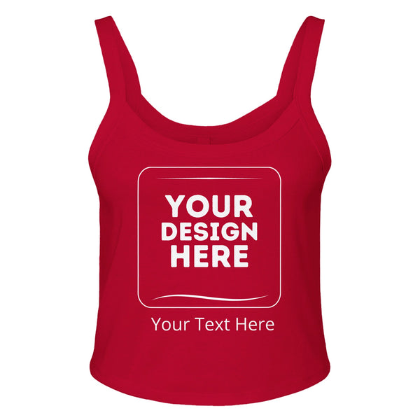 Sustainably Chic - Your New Customizable Go-To Tank Top - solid red blend - Tank Tops