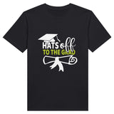 Hats Off to the Grad - Celebrate Success in Style! - Black - T-shirts