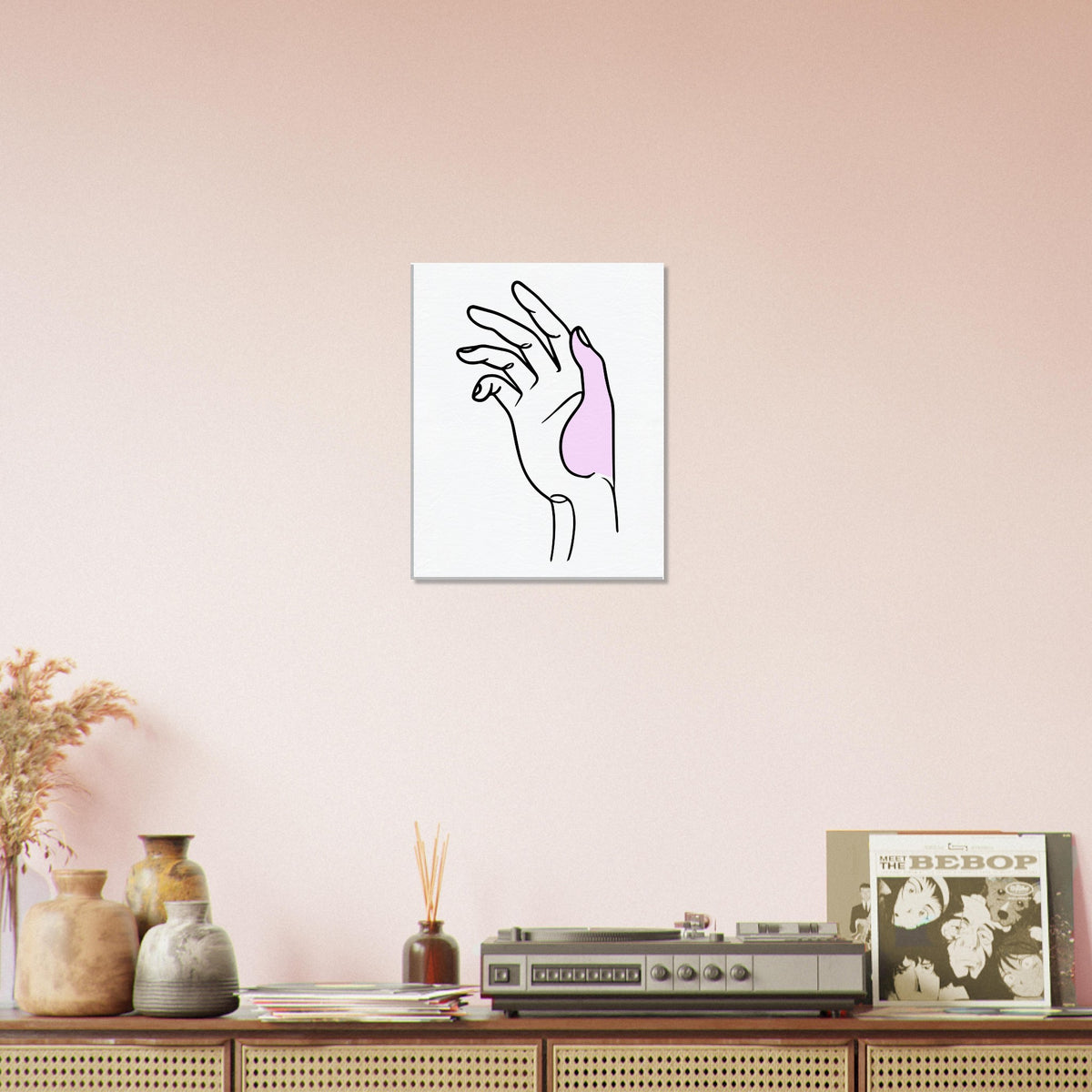 Canvas Charm - Hand Illustration with Natural Texture - - Canvas Prints