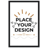 Vivid Decor - Semi-Glossy Customizable Posters with Sturdy Wooden Frames - 28x43 cm XL (11x17″) Black frame - Wooden Framed Posters