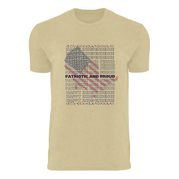 Celebrate with Patriotism - Natural - Crewneck T.shirts