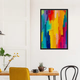 Gift Color Burst – Framed Canvas for Art Lovers - Black frame - Canvas