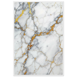 Gilded Marble - Luxury Texture Framed Poster - - Wooden Framed Posters