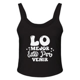 Embrace the Best - 'LO MEJOR Esta Por VENIR' Apparel! - solid blk blend - Tank Tops