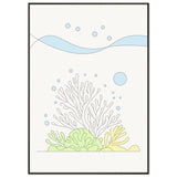 Oceanic Whimsy - Metal Framed Art - 70x100 cm 28x40″ - Metal Framed Posters