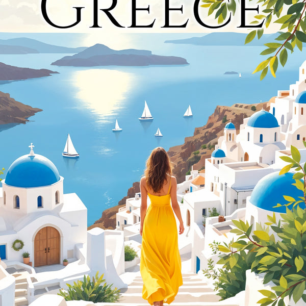 Sun-Kissed Greece Views - - Framed Posters