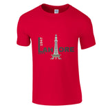 Historic Lahore in Style - Red - Crewneck T-shirts