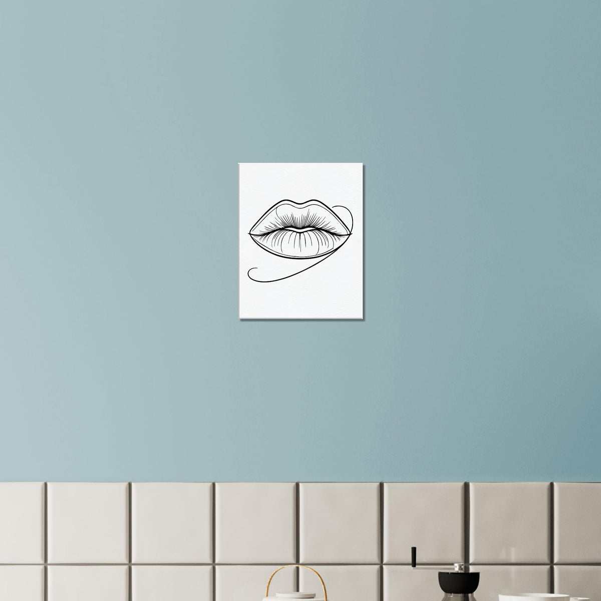 Immersive Lips Art- Canvas Print for Timeless Decor - - Canvas Prints