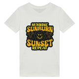 Soak Up the Sun - SUNRISE, SUNBURN, SUNSET - White - Print Material