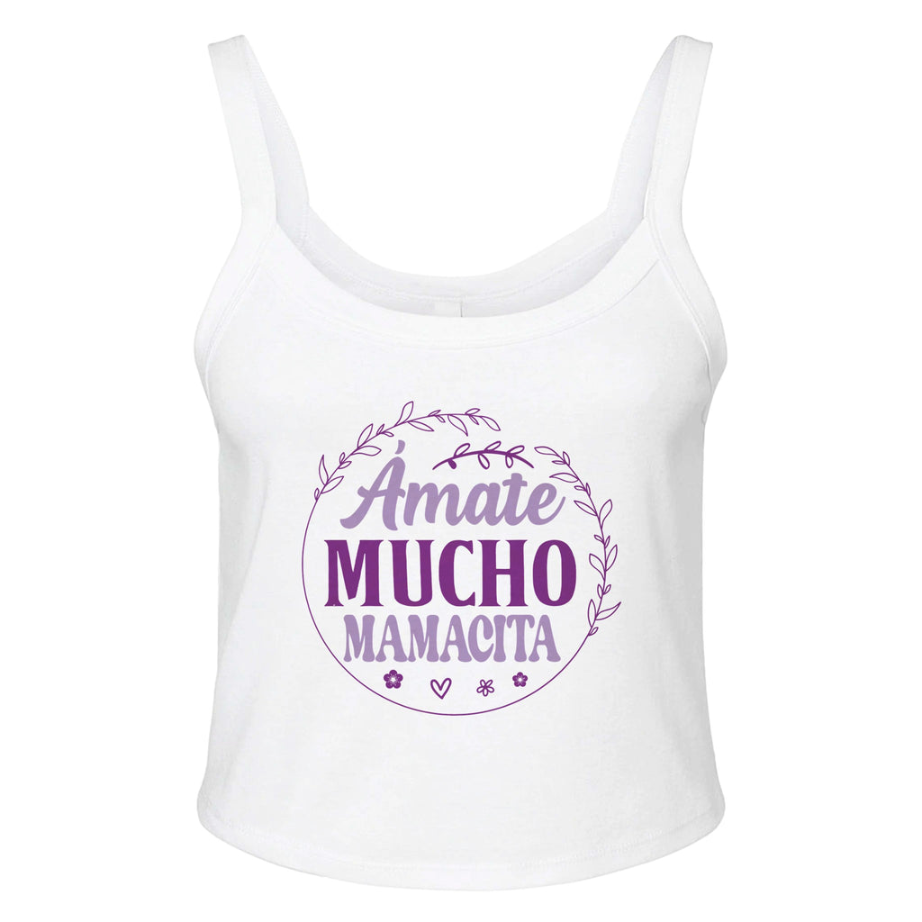 Embrace Self-Love - Mamacita Vibes - solid wht blend - Tank Tops