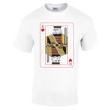 Playing Cards- K- Heavyweight Unisex Crewneck T-shirt - - Print Material