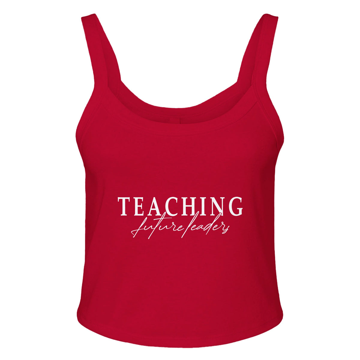 Teaching Future Leaders - Inspire with Style - solid red blend - Print Material