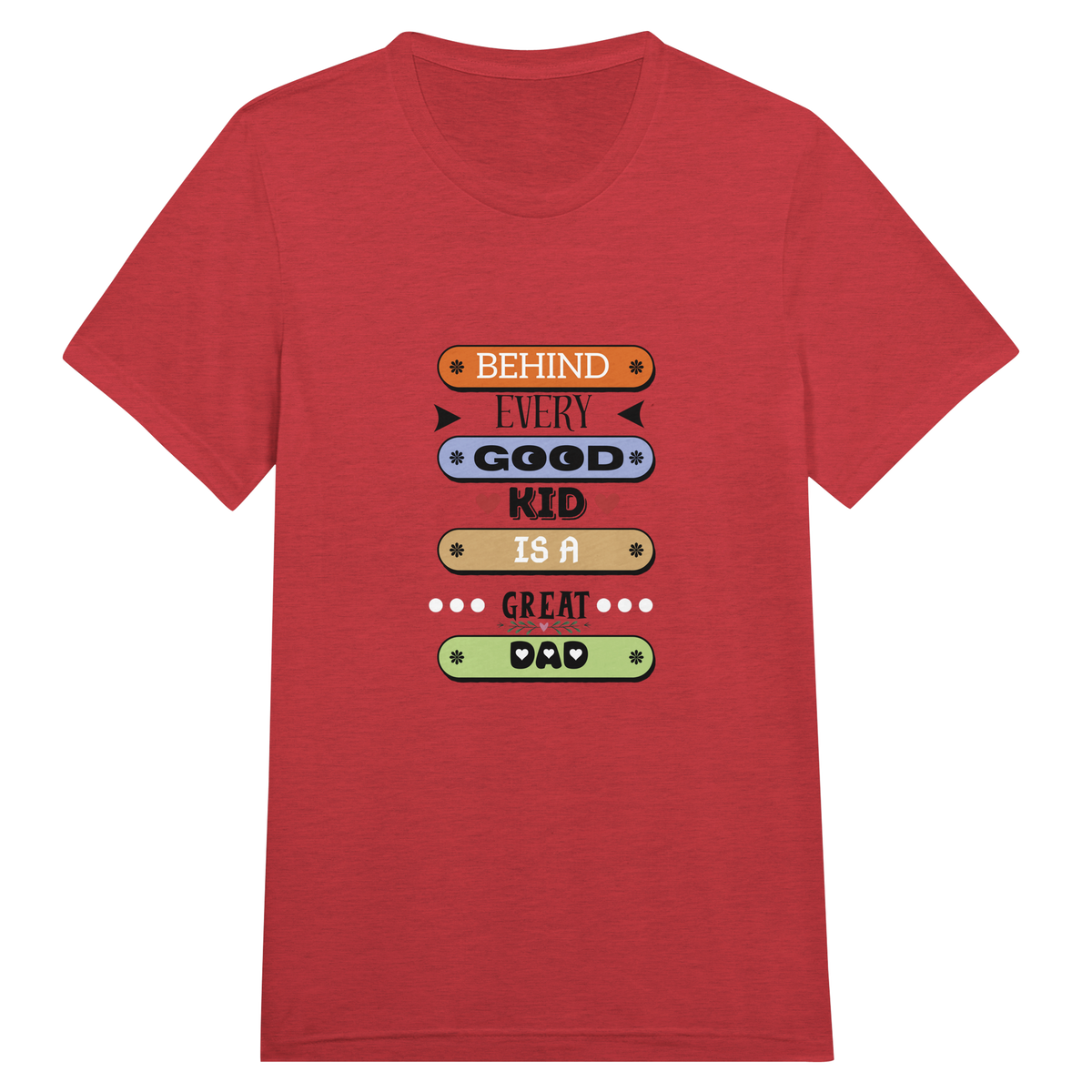 Dad's Legacy - The Heartfelt Message Behind the Design - Triblend Red - T-shirts