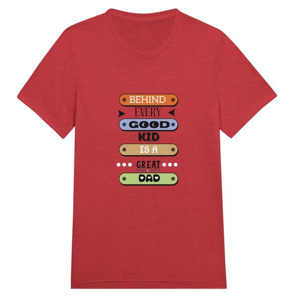 Dad's Legacy - The Heartfelt Message Behind the Design - Triblend Red - T-shirts