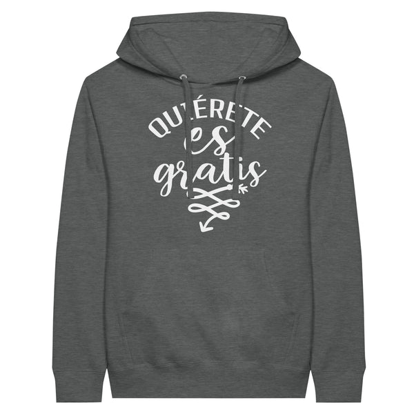 Blooms of Self-Love - Quierete Floral Hoodie - Graphite Heather - Hoodies