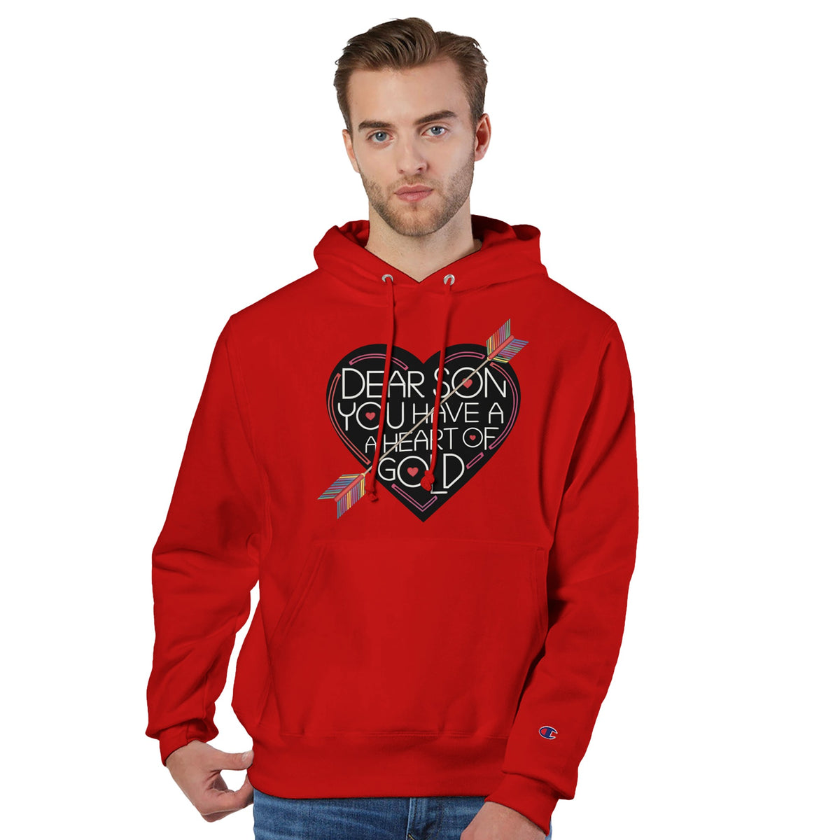 Heart of Gold - A Father’s Gift to His Son - scarlet - Hoodies