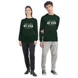 Speak Without Words - Let Our Design Roll Your Eyes for You! - Forest Green - Long Sleeve T-shirts