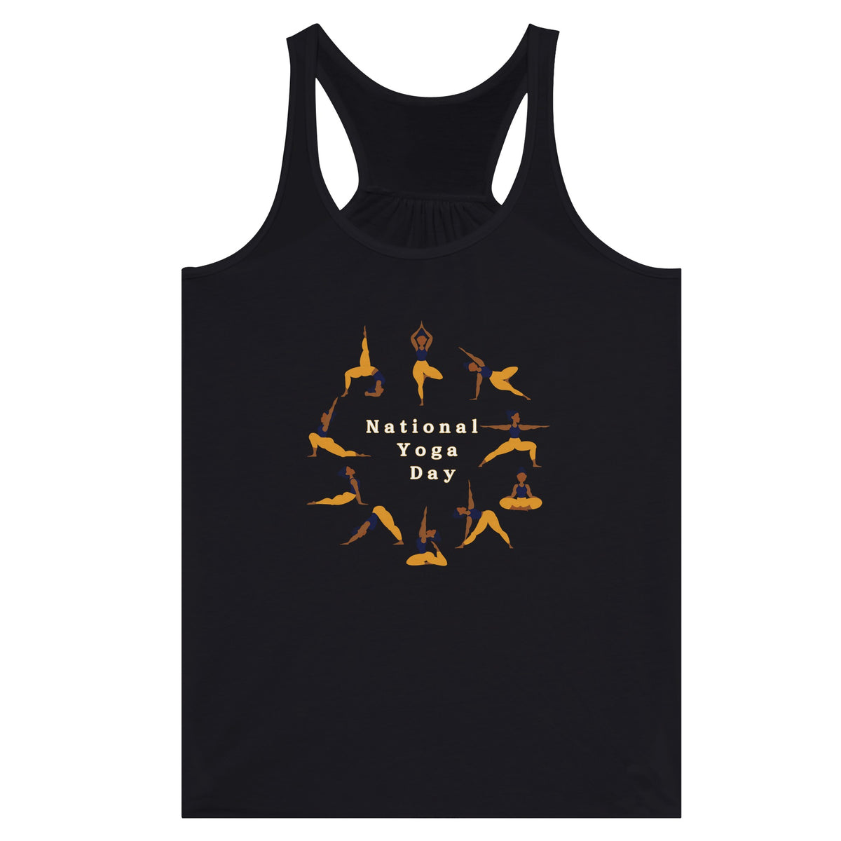 Mindful Movement - Yoga Day Tank - Dark Gray - Print Material