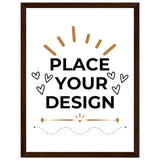 Vivid Decor - Semi-Glossy Customizable Posters with Sturdy Wooden Frames - 30x40 cm 12x16″ Dark wood frame - Wooden Framed Posters