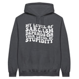 Classic Sarcasm Hoodie – Embrace Your Wit with Style - Dark Heather - Hoodies