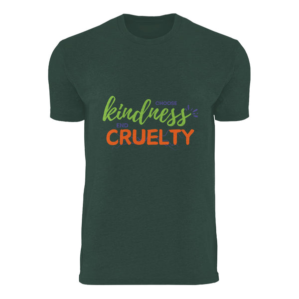 Choose Kindness, End Cruelty - Sustainable Style - royal pine - T-shirts