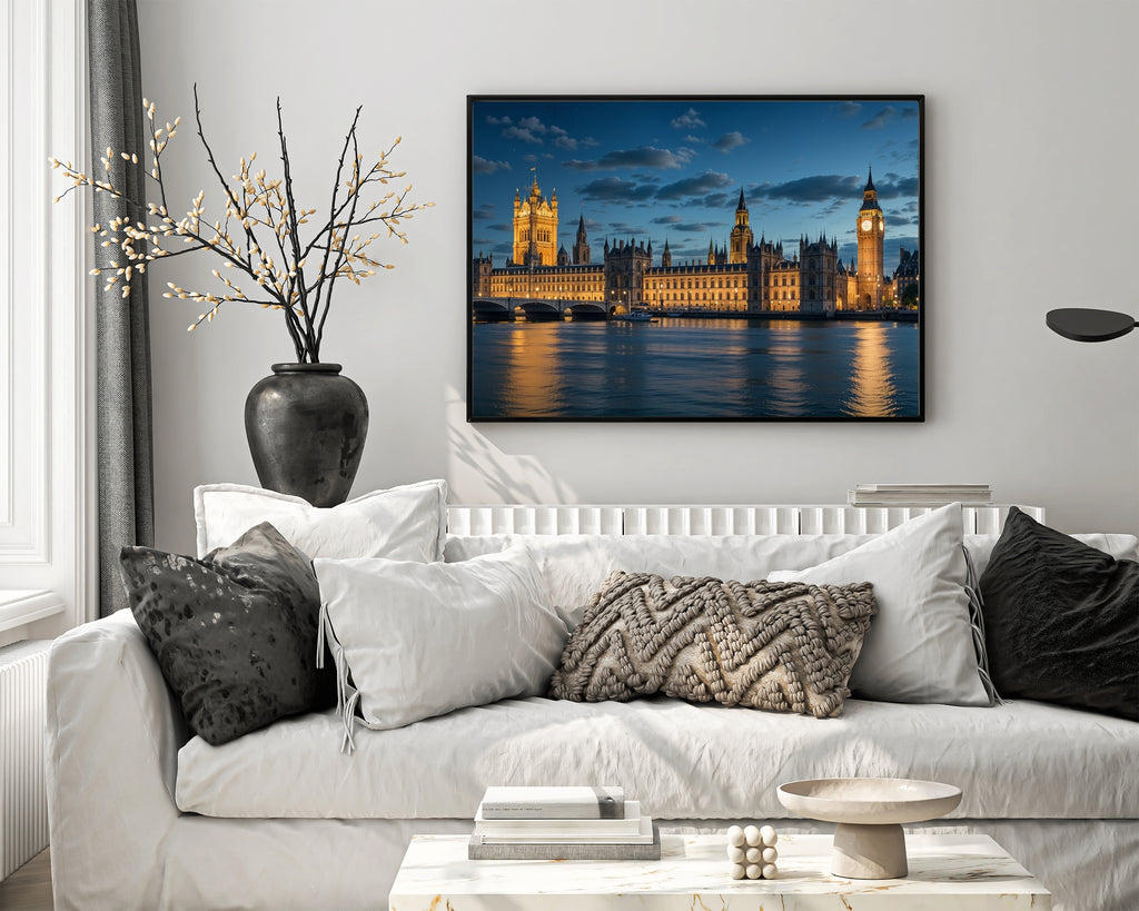 London’s AI-Crafted Timeless Beauty - 20x30 - Framed Posters