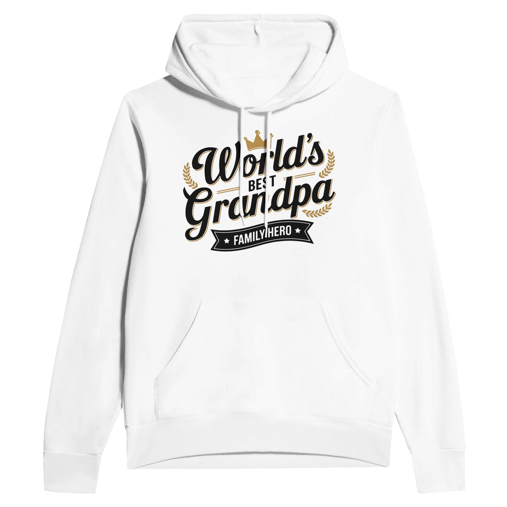 World’s Best Grandpa Hoodie – Bella + Canvas Comfort - White - Hoodies