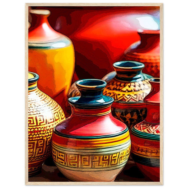 Heritage Hues - Framed Art Masterpiece - 60x80 cm 24x32″ Wood frame - Wooden Framed Posters