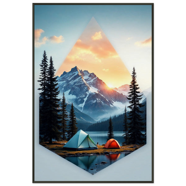 Camping Serenity - A Mountain Escape - - Framed Posters