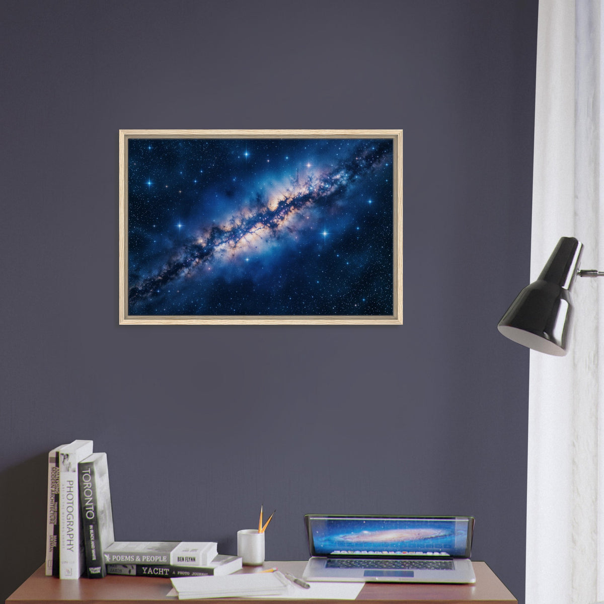 Infinite Universe - A Starry Galactic Dream - - Framed Canvas