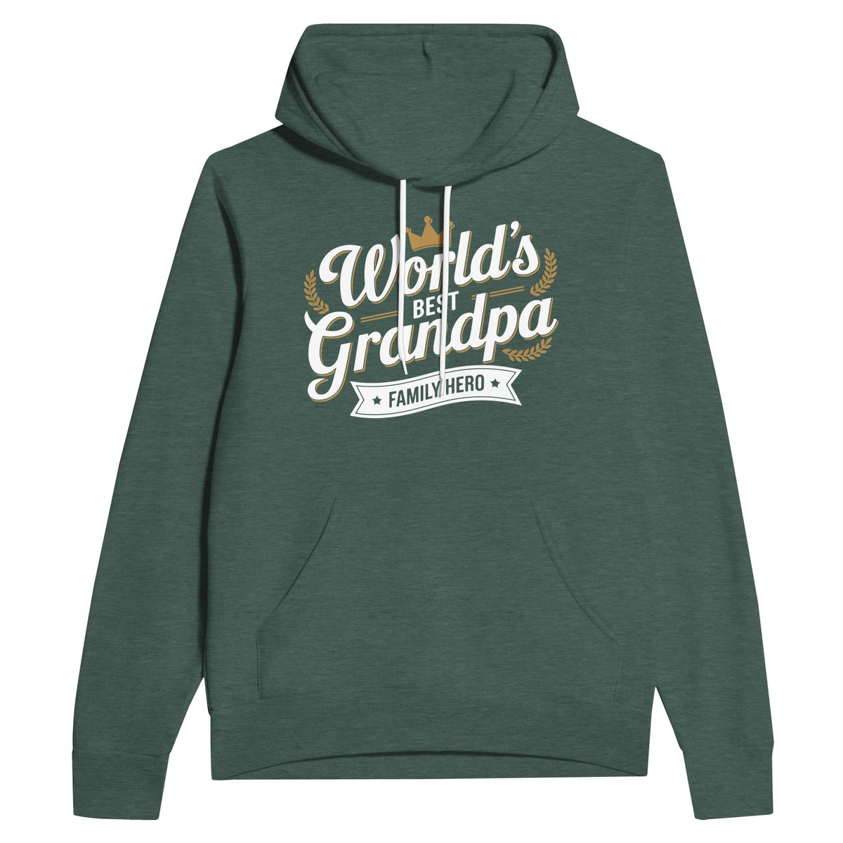 World’s Best Grandpa Hoodie – Bella + Canvas Comfort - Heather Forest - Hoodies