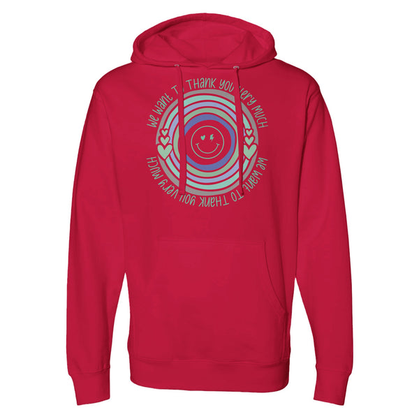 Expressing Thanks - Unveiling Our Thank You Apparel - Red - Hoodies