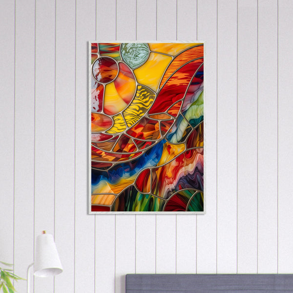 Palette of Emotions - Colorful Elegance in Portrait - - Framed Posters