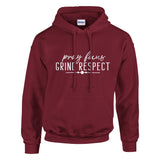 Pray, Grind, Respect - Wear the Motivation - Garnet - Hoodies