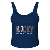 Lucky Mama - Wear Your Motherhood Fortune - solid navy blend - Print Material