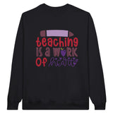 Heartfelt Lessons - Embrace the Wisdom - Black - Sweatshirt