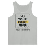 Ultimate Comfort - Premium Customizable Unisex Jersey Tank Top - Silver - Print Material