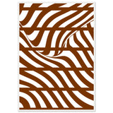 Flowing Lines - Contemporary Wall Art - 70x100 cm 28x40″ White frame - Wooden Framed Posters